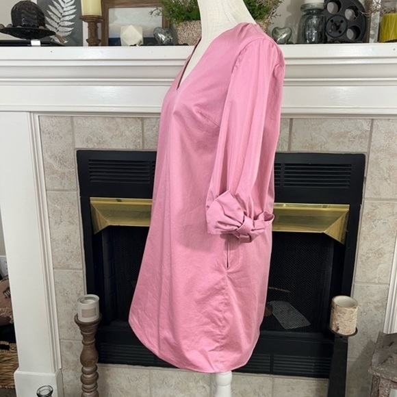 Ted Baker Solyane Rose Pink Shift Mini Dress with Oversized Sleeves - Picture 6 of 15